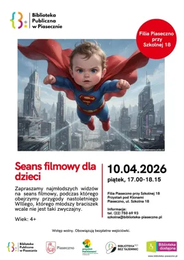 Kino dla najmłodszych w Piasecznie - seans o niezwykłym braciszku