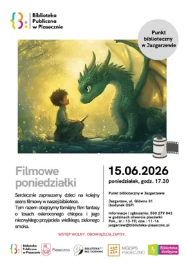Smok, chłopiec i letni wieczór w Jazgarzewie - biblioteka zaprasza na film o przyjaźni, która zmienia wszystko