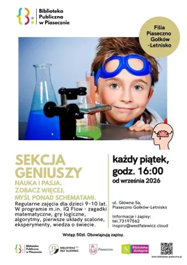 Sekcja Geniuszy w Piasecznie - biblioteka stawia na naukę i zabawę