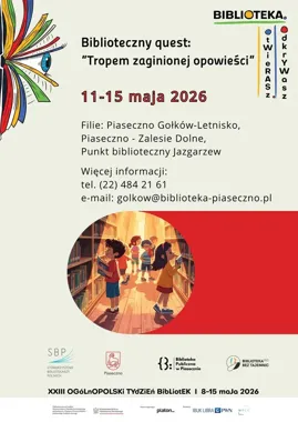 Biblioteczny quest w Piasecznie - dzieci ruszą tropem zaginionej opowieści