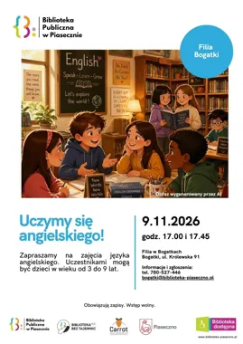 Angielski dla najmłodszych w Bogatkach - nauka przez książki i zabawę