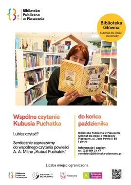 Kubuś Puchatek stanie na scenie w Piasecznie - biblioteka szuka lektorów
