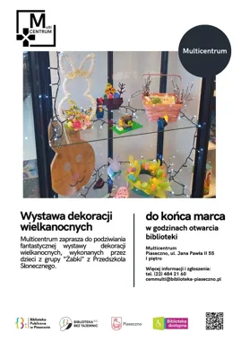 Przedszkolaki z Żabek w Multicentrum - kolorowa wystawa wielkanocna do końca marca