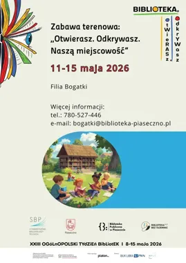 Bogatki na tropie zagadek - biblioteczna gra terenowa otwiera miejscowość na nowo