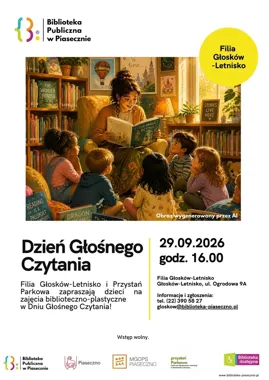 W Piasecznie książki ożyją przy wspólnym stole - Dzień Głośnego Czytania
