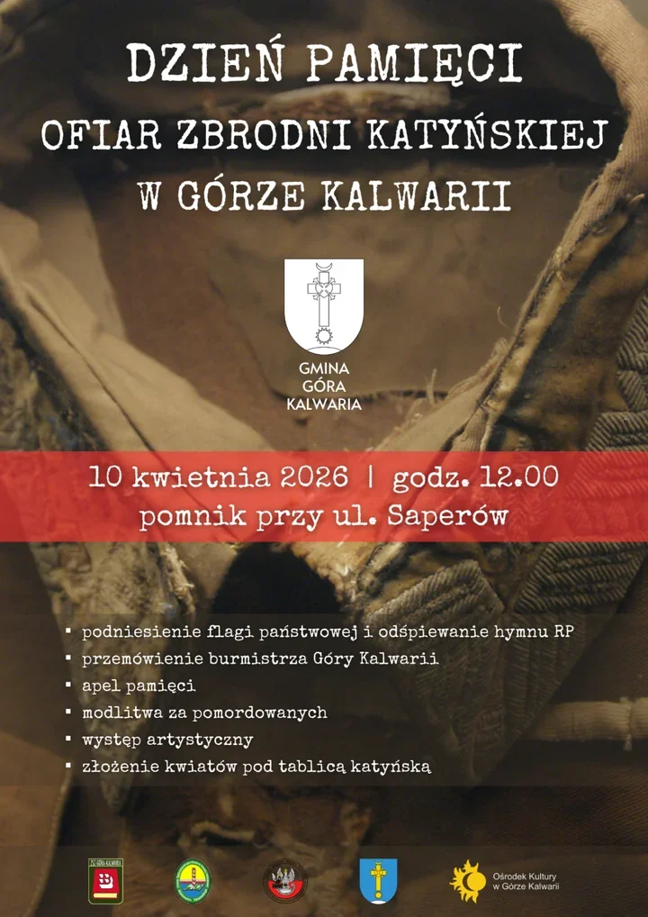 Pod tablicą katyńską w Górze Kalwarii znów zabrzmi apel pamięci