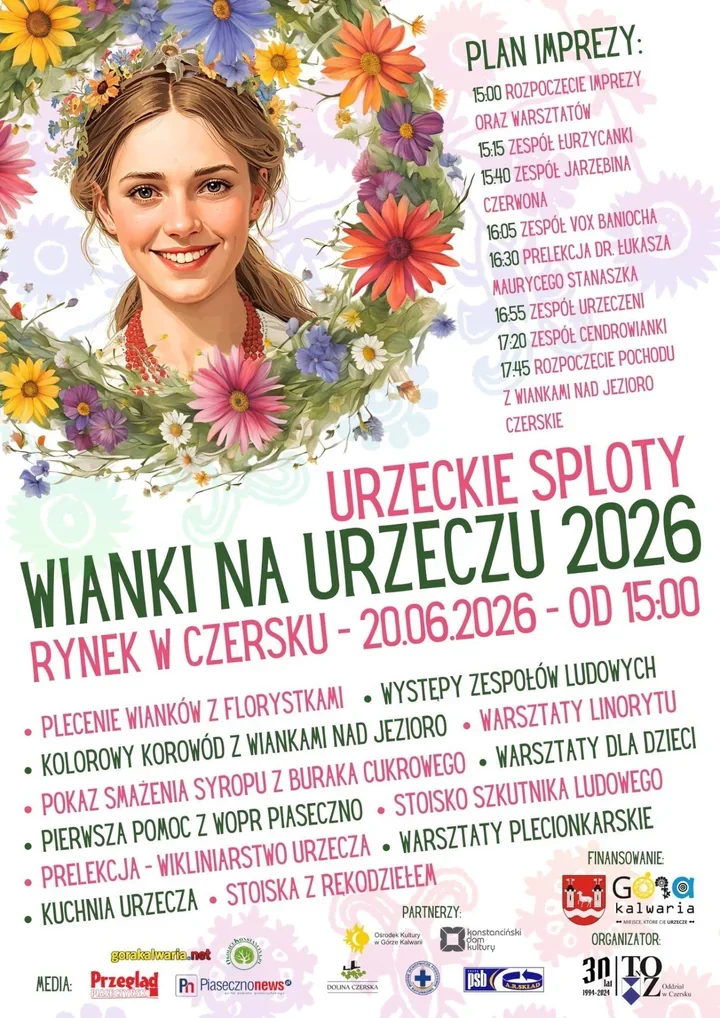 Wianki i Urzecze wracają do Czerska. Będzie muzyka i korowód nad Jezioro Czerskie