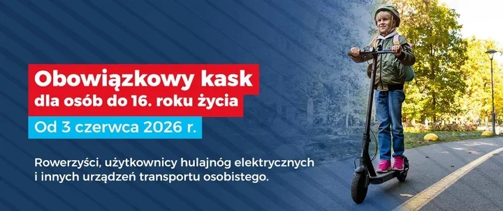 Kaski obowiązkowe dla dzieci. Rodzice zapłacą mandat do 100 zł