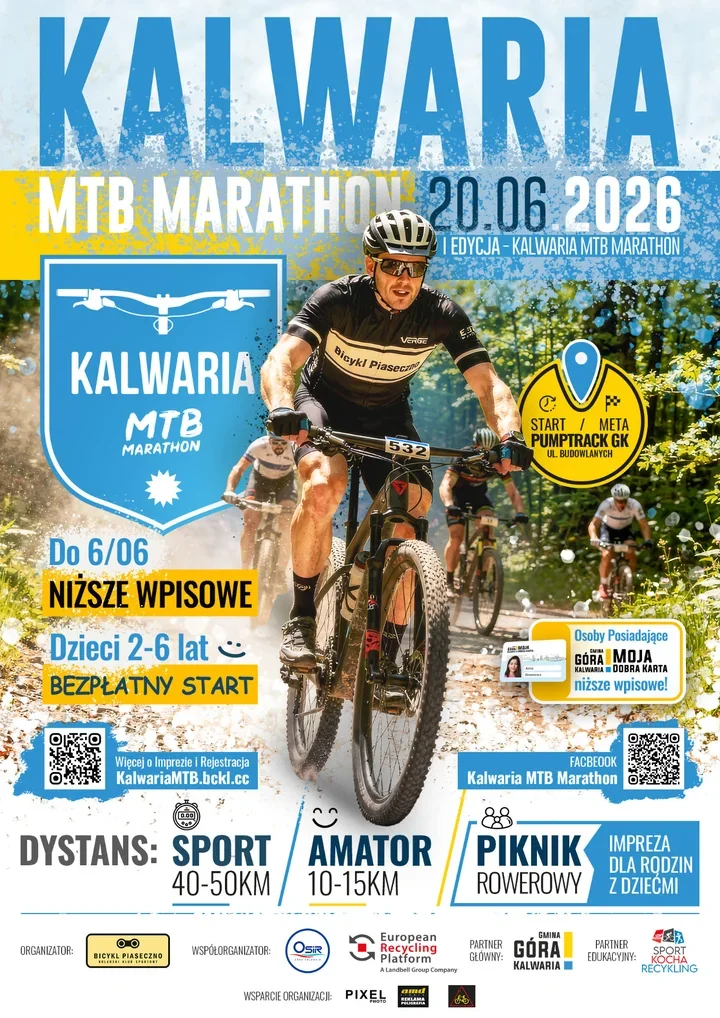 Kalwaria MTB Marathon debiutuje z wyścigiem i rodzinnym piknikiem