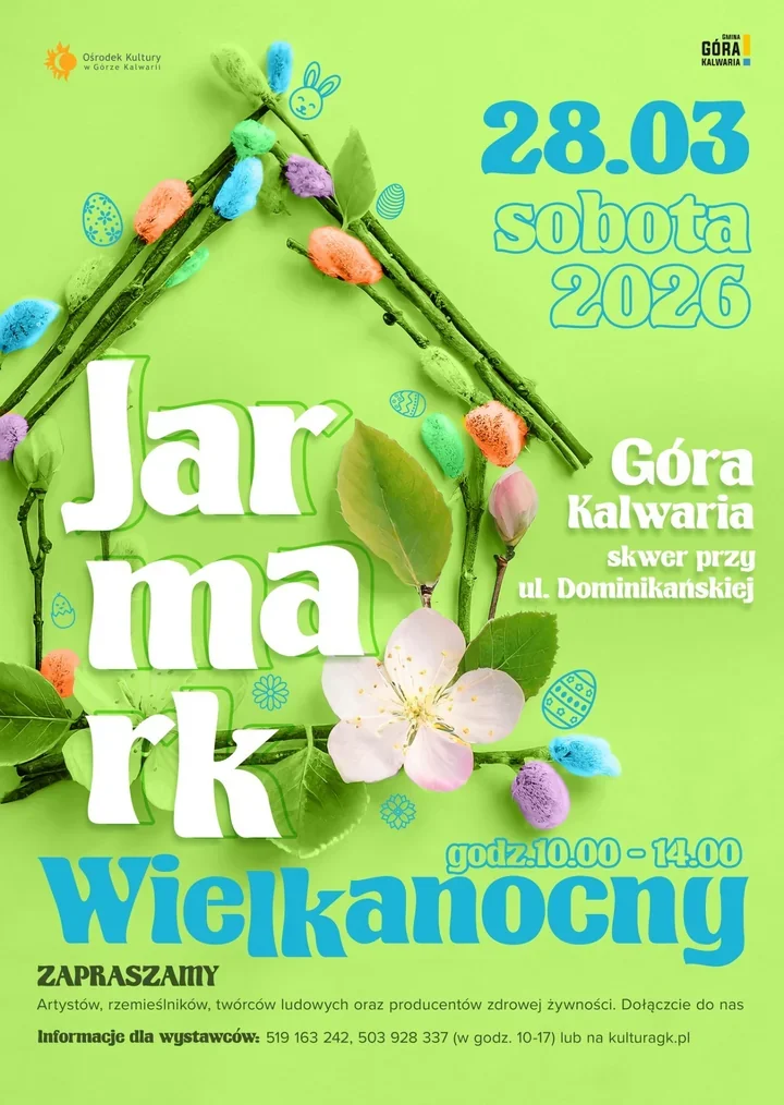 Jarmark Wielkanocny na Skwerze Dominikańskim – lokalni twórcy i producenci zaproszeni
