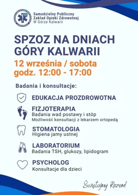 Bezpłatne badania i konsultacje w Górze Kalwarii. Pięć form wsparcia