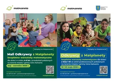 Bezpłatna matematyka dla dzieci w Górze Kalwarii rusza z nowymi zajęciami
