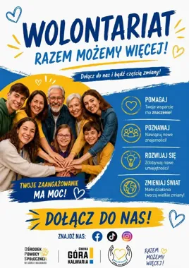 Wolontariat Góra Kalwaria szuka chętnych. Każdy znajdzie tu swoje miejsce