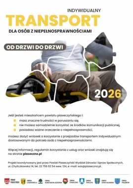Powiat piaseczyński uruchamia specjalny transport dla osób z niepełnosprawnościami