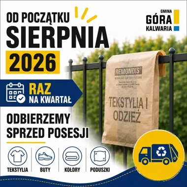 Tekstylia przestaną trafiać do zmieszanych. Gmina wprowadza odbiór worków