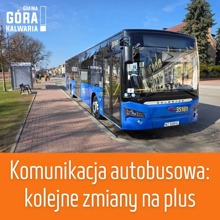 Więcej kursów, nowe przystanki i autobus, który znika z Góry Kalwarii