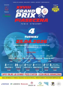 W Piasecznie rusza wielki turniej tenisa stołowego dla dzieci i dorosłych