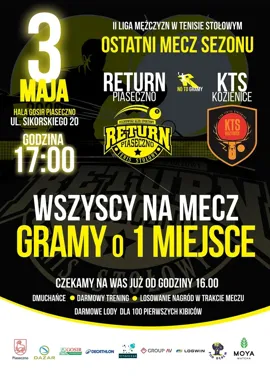 Piaseczno czeka tenisowy finał sezonu. Stawka jest najwyższa