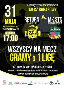 Piaseczyński awans wisi na włosku. Rewanż w hali GOSiR przyciąga kibiców
