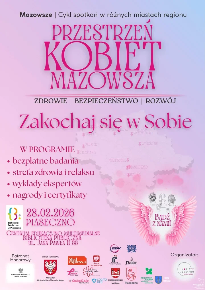 Dzień dla kobiet – Warsztaty, badania i networking w Przestrzeni Kobiet Mazowsza