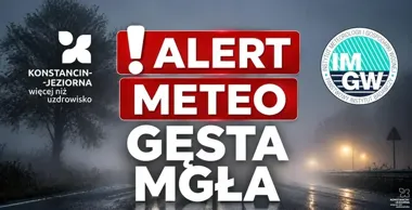 Gęsta mgła ograniczy widoczność w powiecie piaseczyńskim