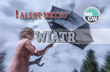 Silny wiatr w Konstancinie-Jeziornie. Porywy mogą osiągnąć 85 km/h
