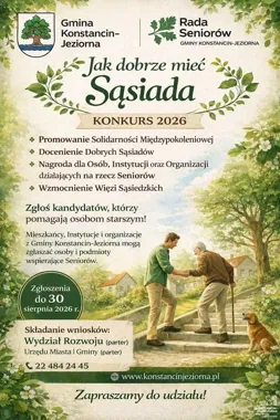 W Konstancinie-Jeziornie szukają dobrych sąsiadów i przyjaciół seniorów