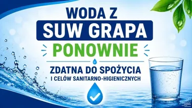 Woda z SUW Grapa znów nadaje się do picia. Sanepid zniósł zakaz