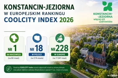 Konstancin-Jeziorna na szczycie Mazowsza. Wynik robi wrażenie