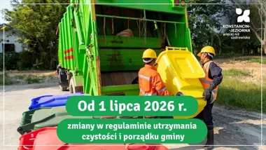 Nowe zasady odbioru odpadów zmienią codzienność w Konstancinie-Jeziornie