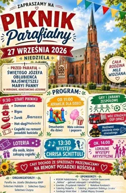 Rodzinny piknik w Mirkowie wesprze remont posadzki kościoła