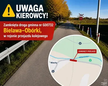 Awaria zamknęła przejazd między Bielawą a Obórkami przy torach
