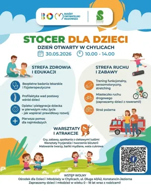 Zdrowie i zabawa w jednym miejscu. STOCER w Chylicach szykuje rodzinny dzień