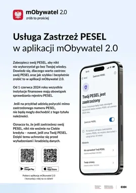 Wyciek danych milionów Polaków. W Konstancinie można zastrzec PESEL