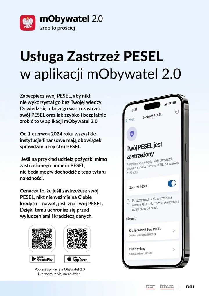 Wyciek danych milionów Polaków. W Konstancinie można zastrzec PESEL