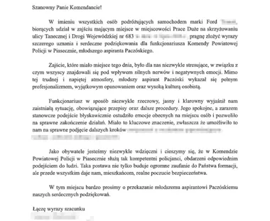 Stłuczka w Pracach Dużych i nerwy na miejscu. Policjant uspokoił sytuację