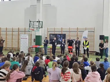 W Mysiadle dzieci ćwiczyły na torze, a odblaski stały się najważniejsze