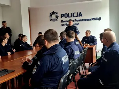 Kursanci ruszyli na ulice Piaseczna - dlatego patroli było wyraźnie więcej