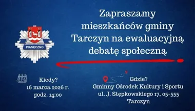 Mieszkańcy Tarczyna po raz drugi rozliczą bezpieczeństwo gminy