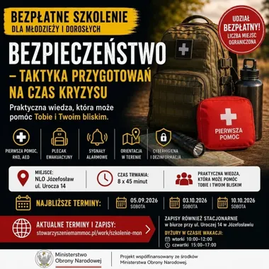 Młodzież nauczy się reagować w kryzysie. Bezpłatne zajęcia w Józefosławiu