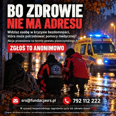 W Piasecznie można anonimowo zgłosić osobę potrzebującą pomocy