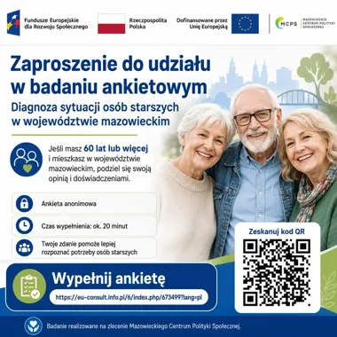 Mieszkańcy Piaseczna mogą opowiedzieć o potrzebach osób starszych