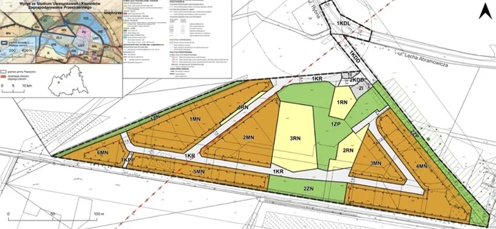 Głosków po korekcie planu. ZPI ma mniej zabudowy i więcej otwartej przestrzeni