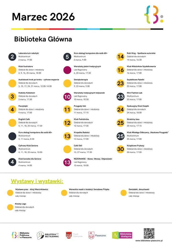 Marzec w bibliotece – warsztaty, kluby i wystawy w ofercie placówek