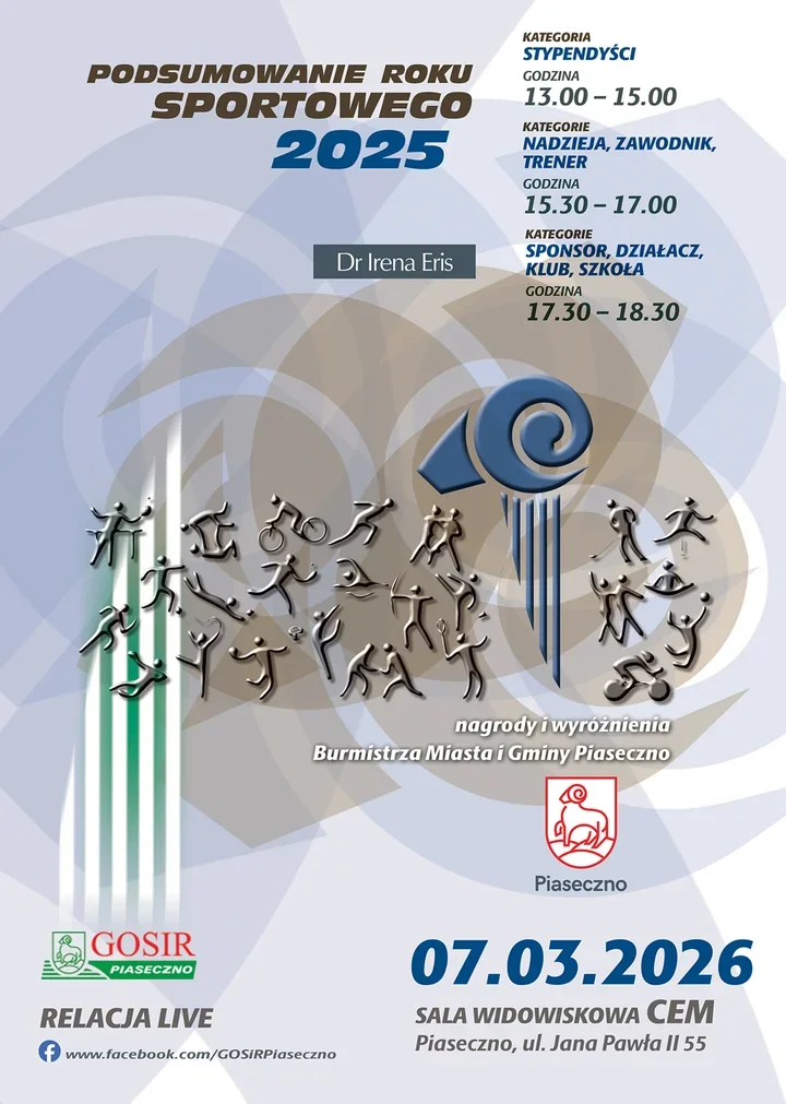 Gala sportowa w Piasecznie – nagrody dla tych, którzy budowali rok 2025
