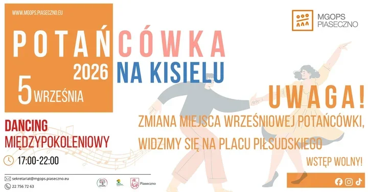 Finałowa potańcówka w Piasecznie przeniesiona na plac Piłsudskiego