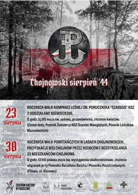Dwie uroczystości w Lasach Chojnowskich przypomną o walkach i ofiarach sierpnia 1944