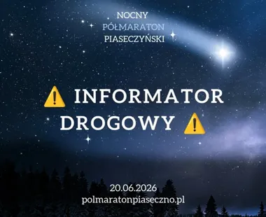 Nocny półmaraton zamknie ulice. Długie objazdy w Piasecznie
