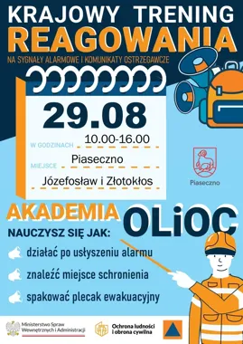 Cztery punkty szkolenia w gminie Piaseczno. Nauka reagowania na alarmy