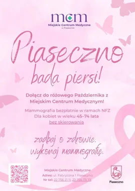 Mammografia w Piasecznie bez skierowania. Kto może zbadać piersi?